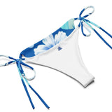 Trippie Hooks Blue Floral Print Recycled String Bikini