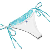 Trippie Hooks Blue Water Print Recycled String Bikini