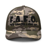Trippie Hooks F.A.F.O. Camouflage trucker hat